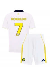 Fotbalové Dres Al-Nassr Cristiano Ronaldo #7 Dětské Třetí Oblečení 2025-26 Krátký Rukáv (+ trenýrky)